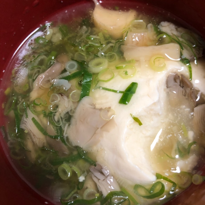 おぼろ豆腐のきのこあんかけ